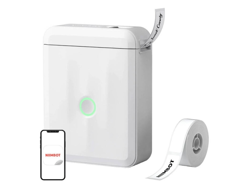 Etikett-skrivare Niimbot Niimbot D110-M Smart, vit + etikettroll 160 st