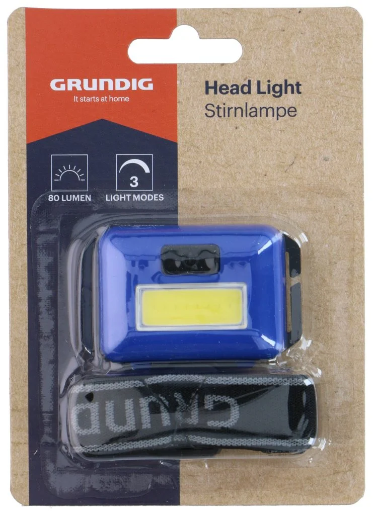 Grundig pannlampa 80 lumen COB LED / LED pannlampa 2 W / justerbar pannlampa för handsfree belysning, bild 2