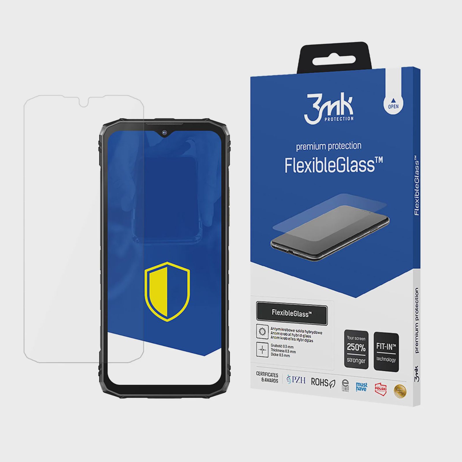 Hybridglas 3mk FlexibleGlass till Doogee Blade 10 / Pro / Ultra