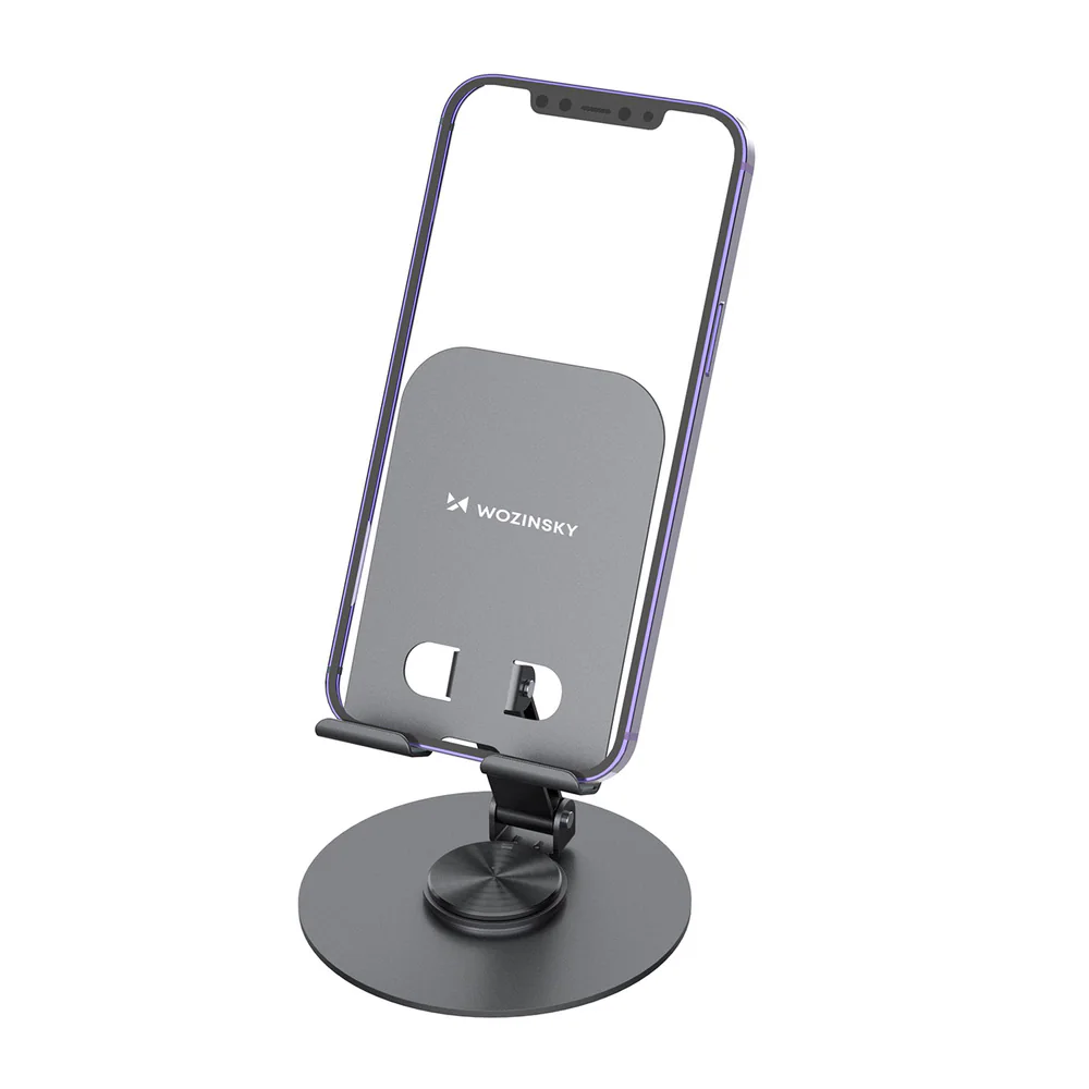Bordsställ för smartphone och surfplatta / mobilställ / tabletställ / telefonhållare - Grå, bild 3