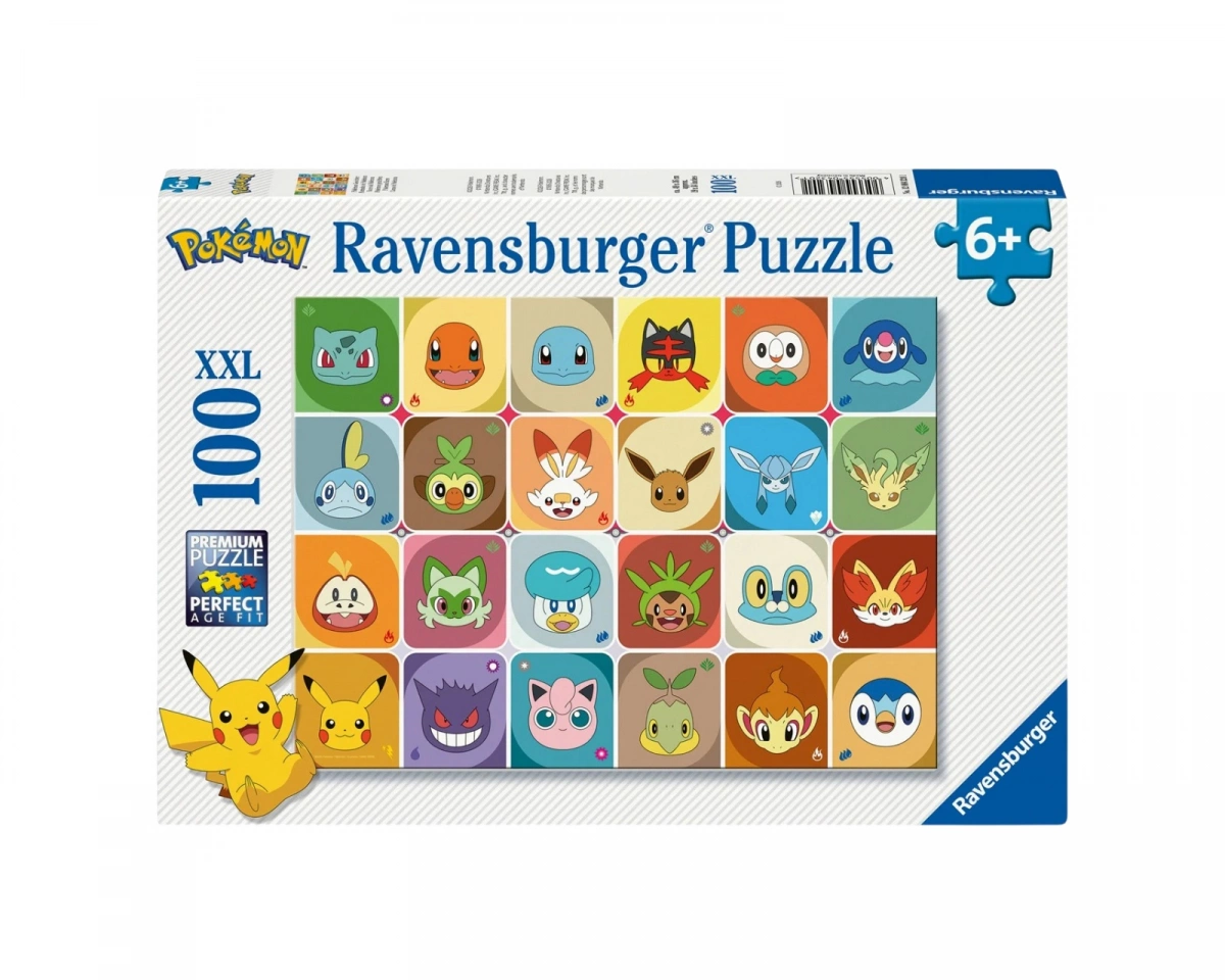 Ravensburger Pussel: Pokémon Faces 100 XXL Bitar, bild 4