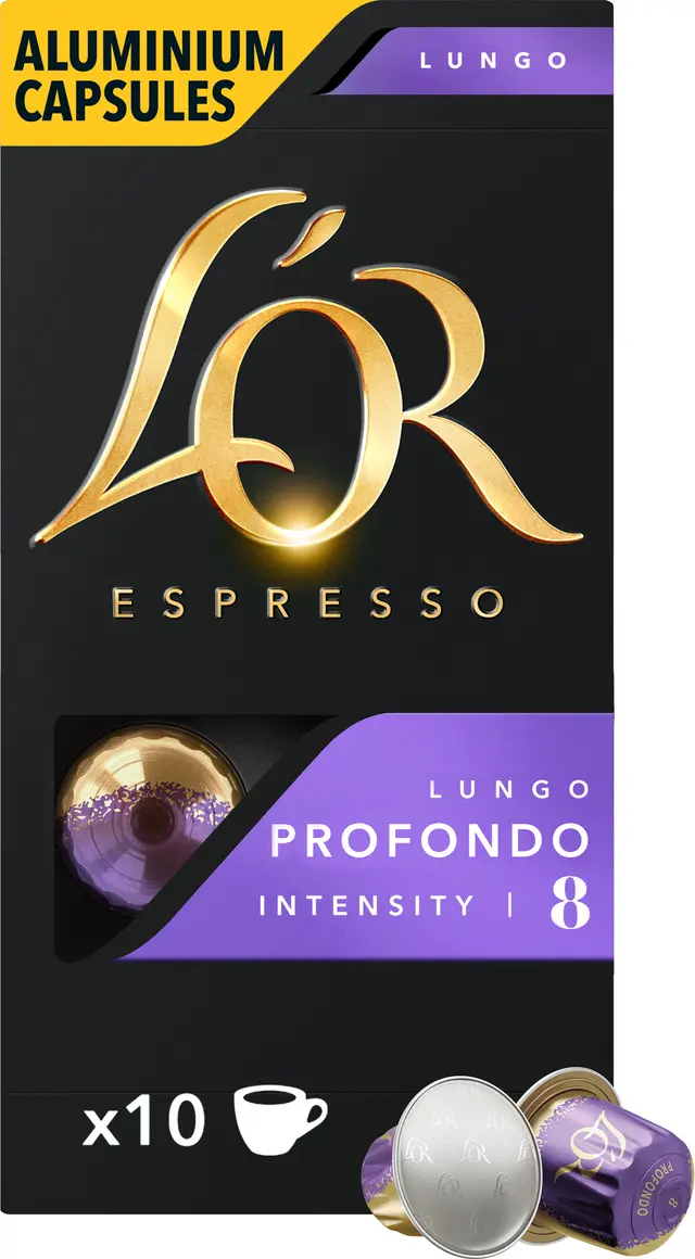 L'Or Lungo Profondo kaffekapslar, 10 st