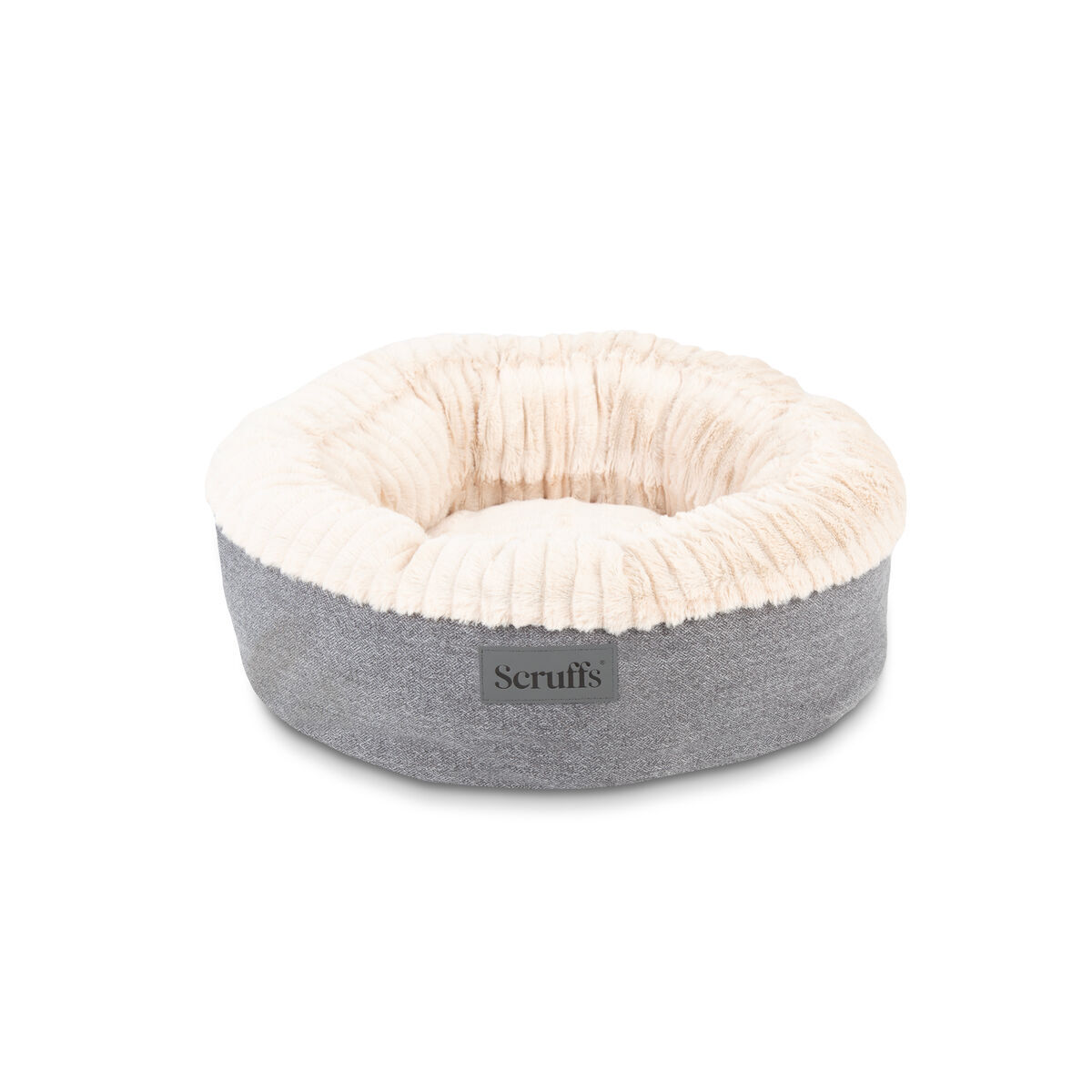 Scruffs Ellen Donut Bädd till Hund & Katt Ljusgrå 55 cm