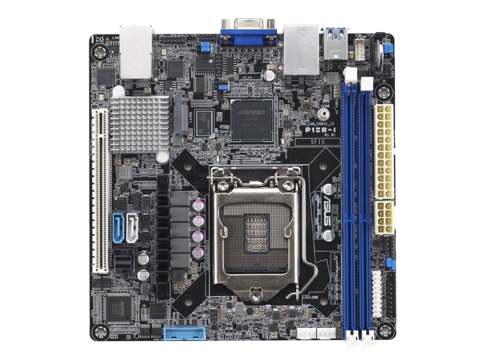 ASUS P12R-I moderkort C252 LGA 1200 mini-ITX