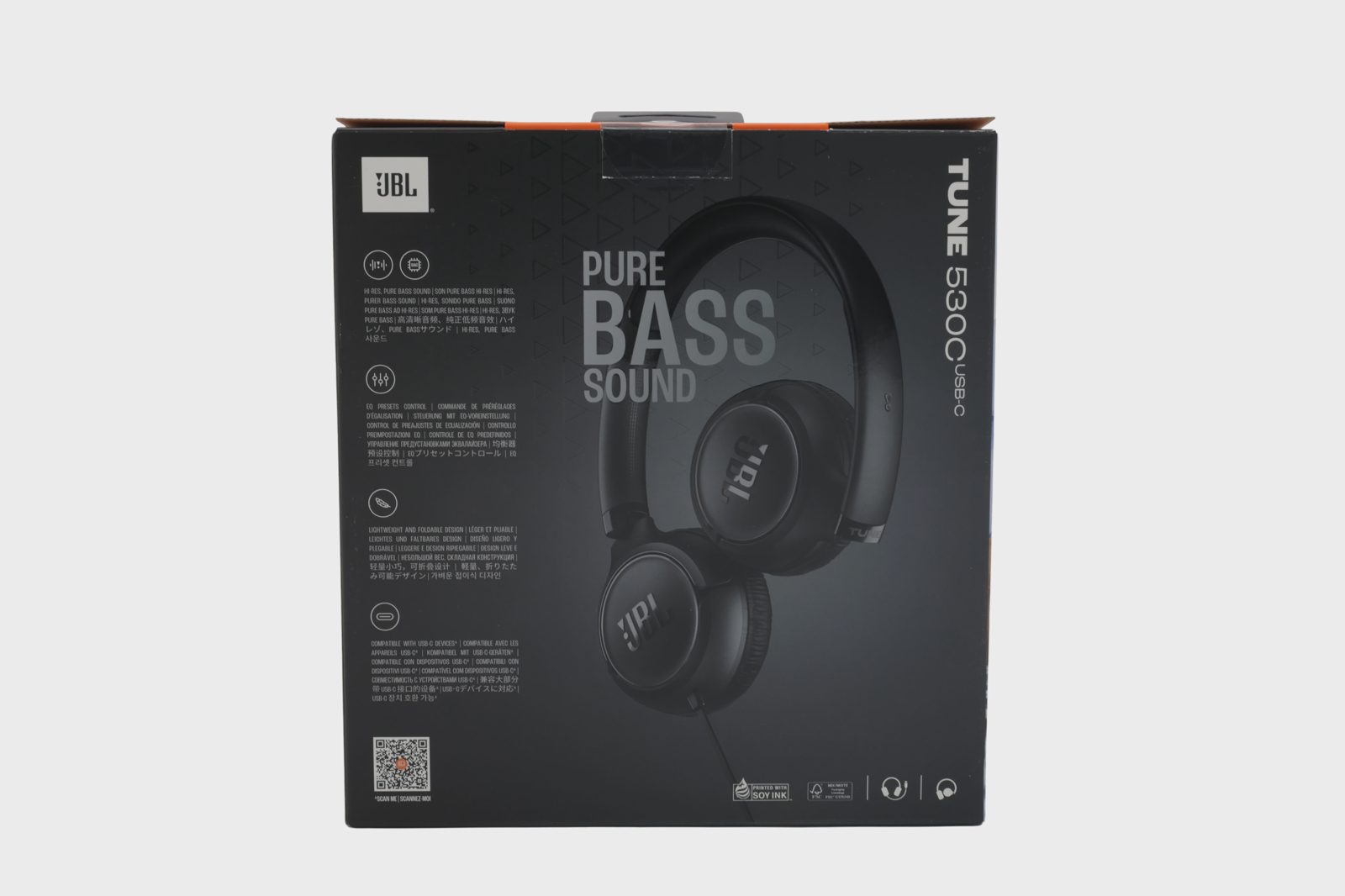 JBL Tune 530C hörlurar med kabel, svart, bild 2
