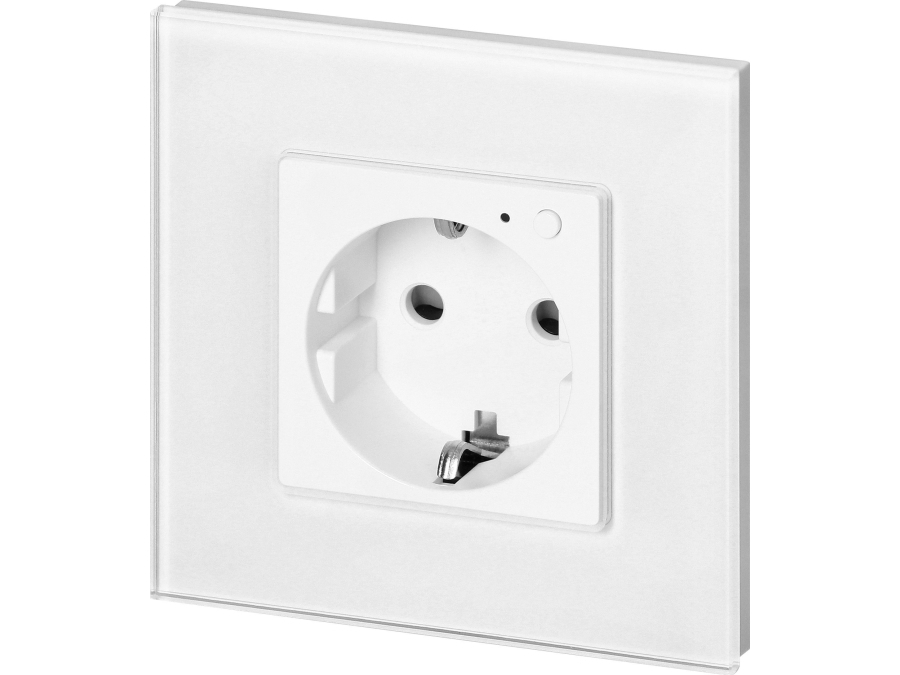 Orno uttag Tuya Smart Wi-Fi enkel, Schuko, vit