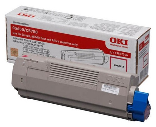 OKI C5650/5750, 2000 sidor, Magenta, bild 3