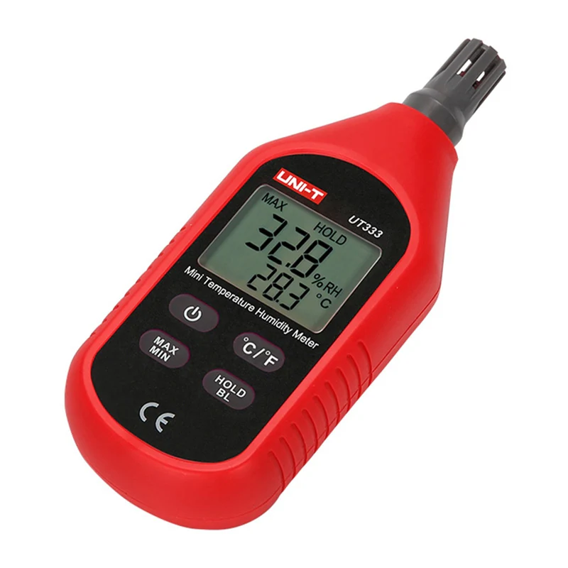 UNI-T UT333 temperatur- och luftfuktighetsmätare / hygrometer / digital termohygrometer