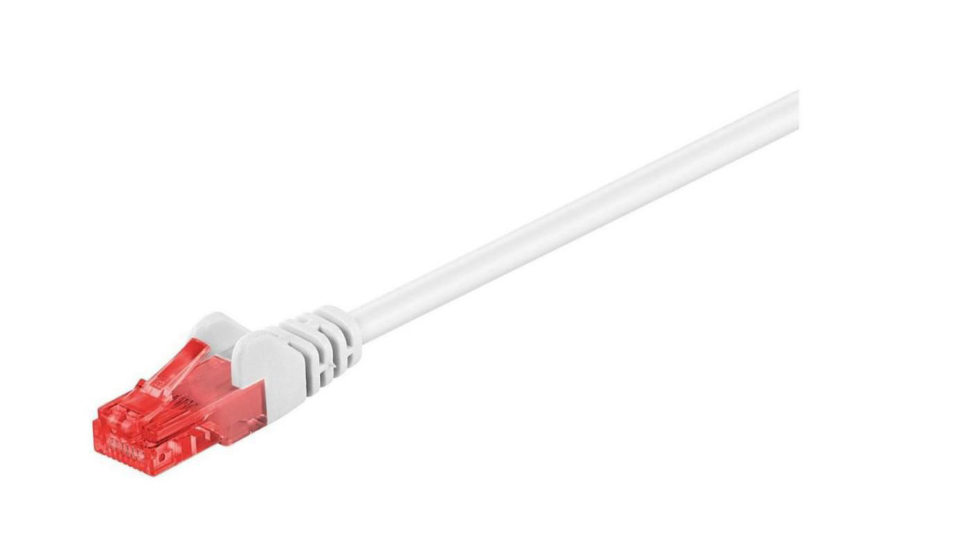 Nätverkskabel oskärmad Cat6, MicroConnect, 0,5 meter - Vit, bild 2
