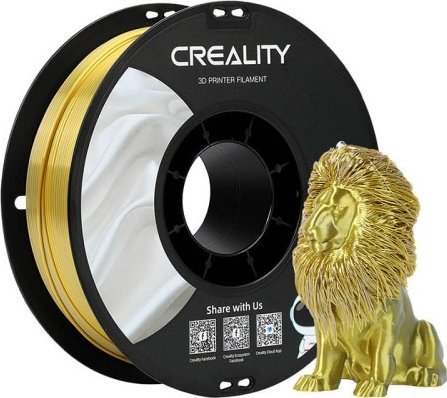 Creality 3D 3301120012 3D-utskriftsmaterial: polyactic acid (PLA), utskriftsfärger: blå, guld, kompatibilitet: Creality 3D. Vikt: 1 kg, diameter: 1,75 mm. Antal per förpackning: 1 st.