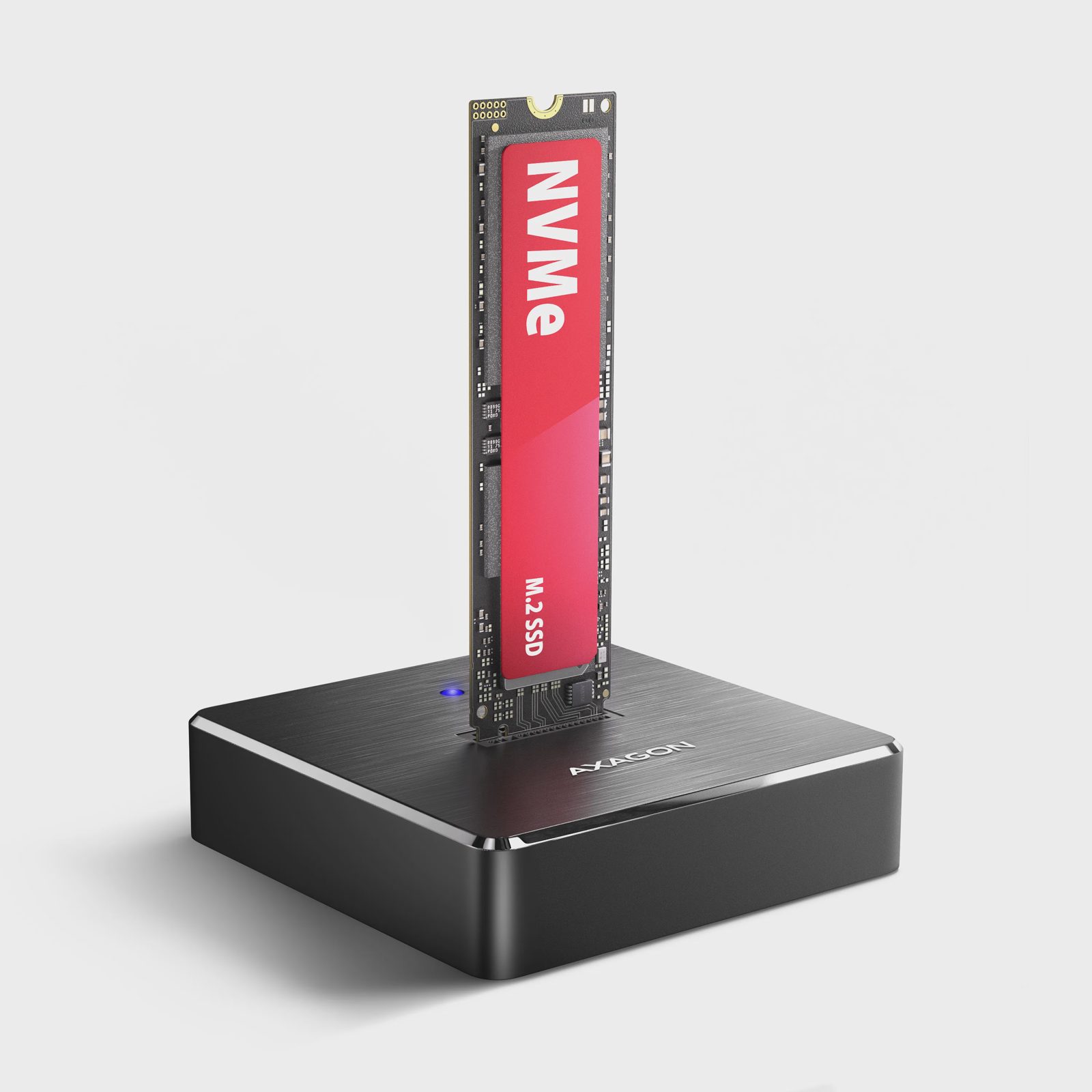 Axagon ADSA-M2C11, SSD, M.2, M.2, USB 3.2 Gen 2 (3.1 Gen 2) Typ C, sort, aluminium