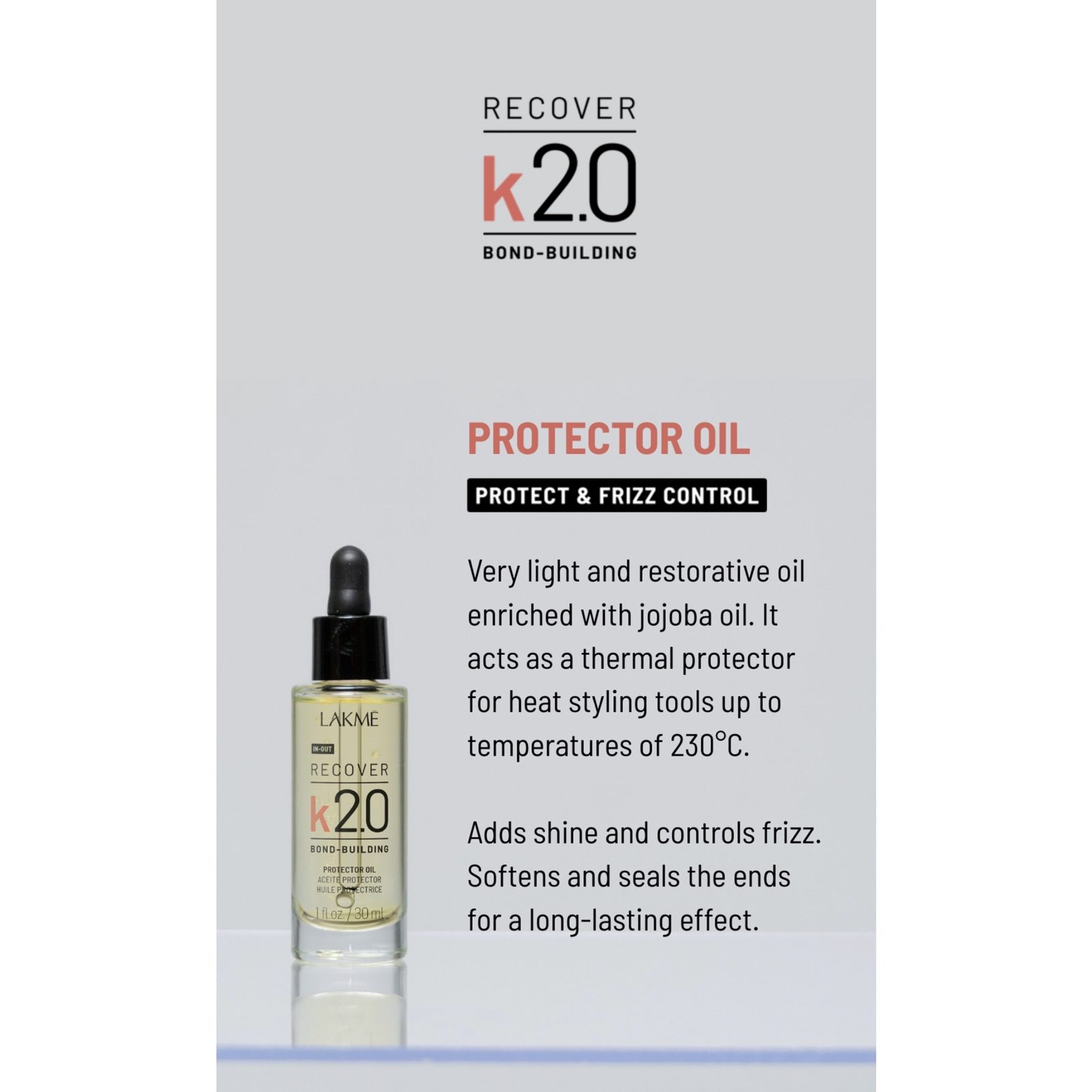 Lakme K2.0 Protector Oil 30 ml, bild 2