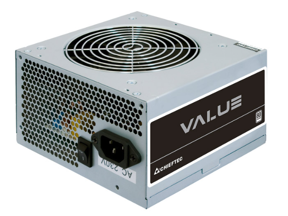 Chieftec Value 500W, ATX, 12 cm fläkt, 80PLUS White, bulk, bild 3