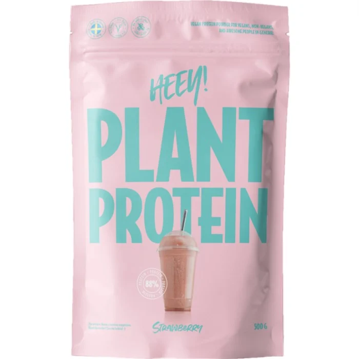 Heey! Veganskt Protein Jordgubb 500 g