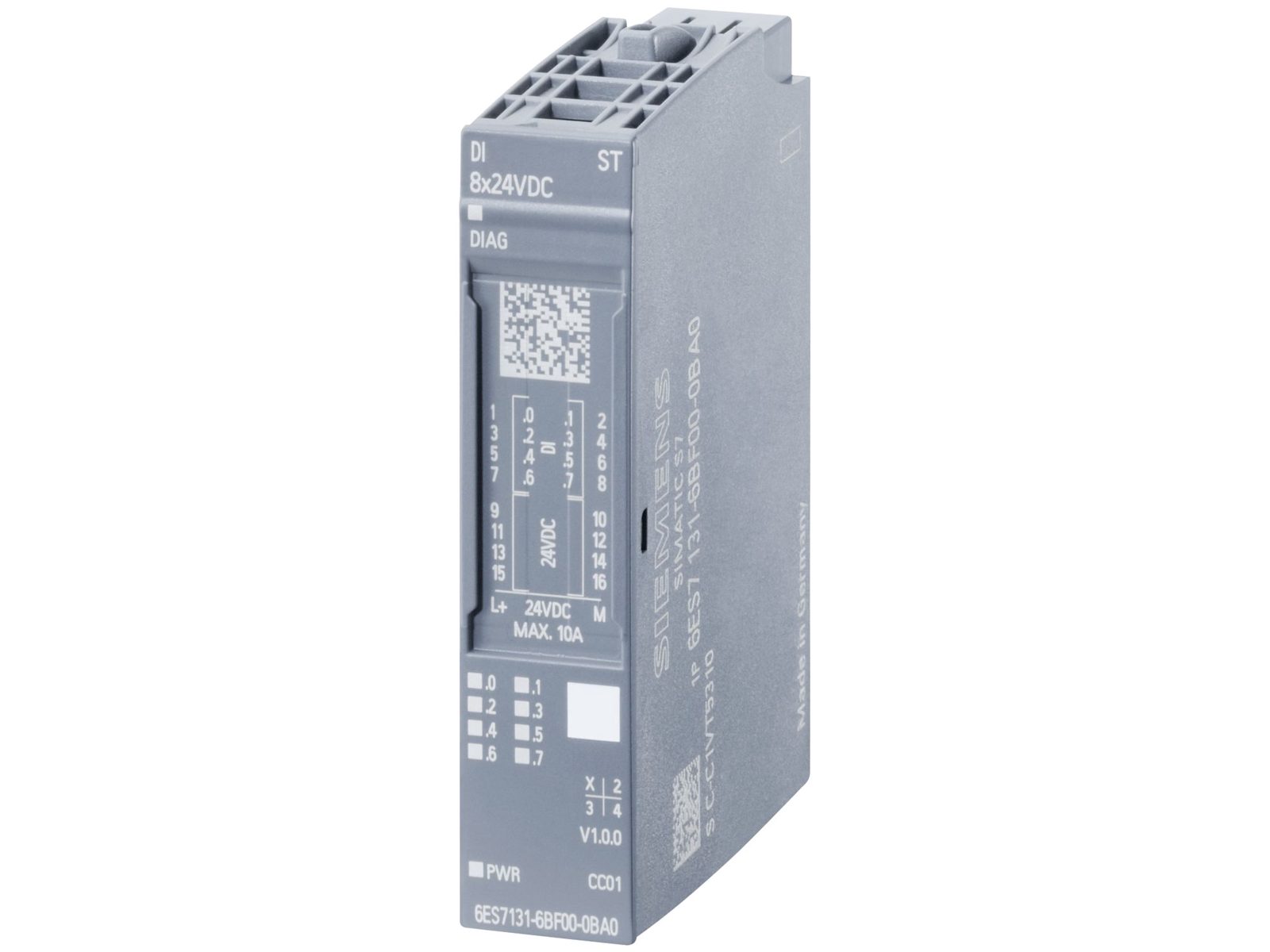 Siemens 6ES7131-6BF00-0CA0, inomhus, IP20, Multifärg, CE, RoHS, REACH, 73 mm, 37 g