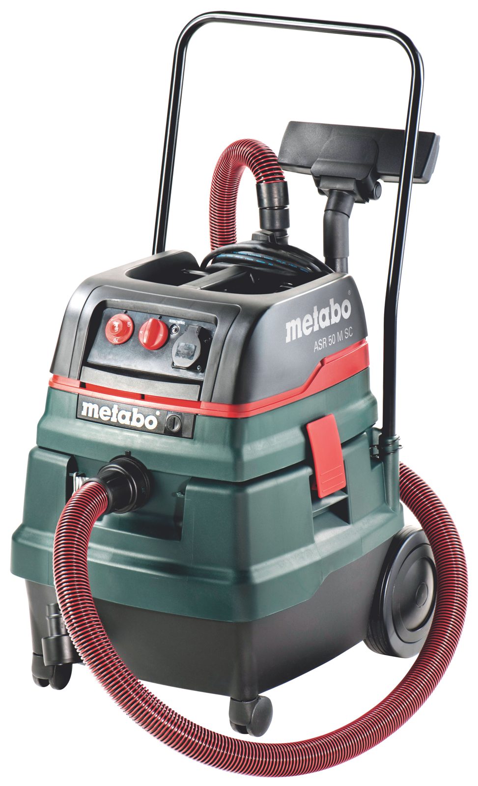 Metabo ASR 50 M SC, Torr&våt, Svart, Grön, Silver, 50 l, 61 l/s, 248 kPa, 8 m