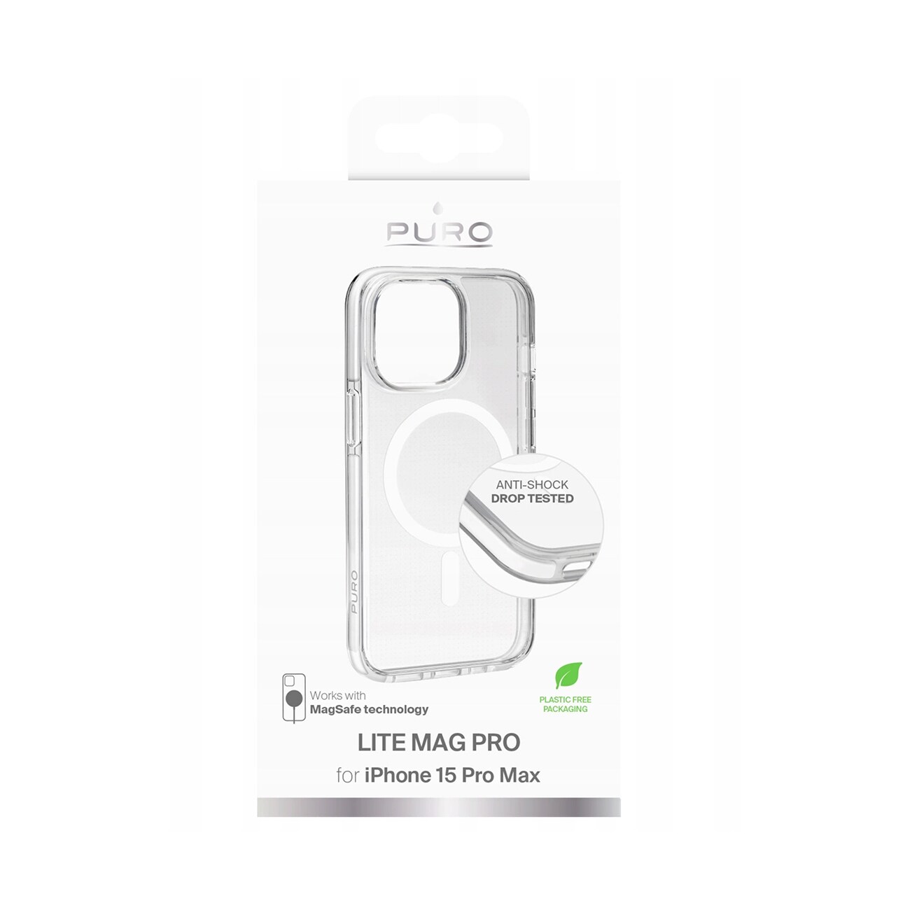PURO Lite Mag, Mobilskal, Apple, iPhone 16e, 15,5 cm (6.1), Transparent, bild 2