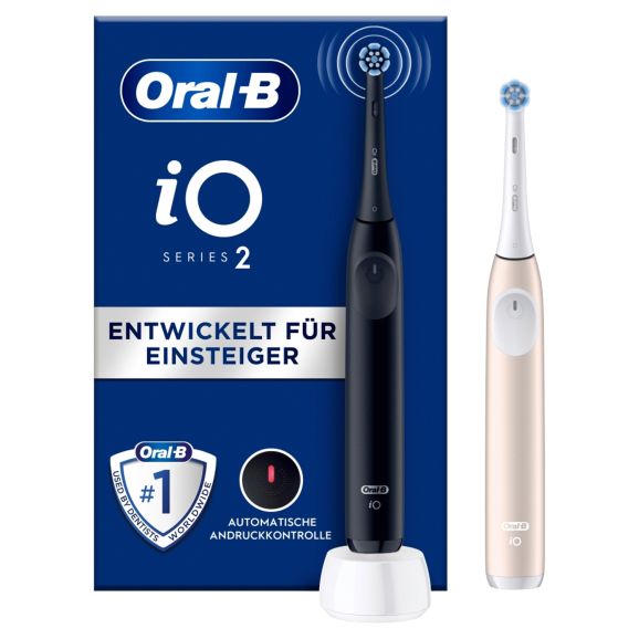 Oral-B iO2 Duo eltandborste, Night Black & Calm Pink, bild 4
