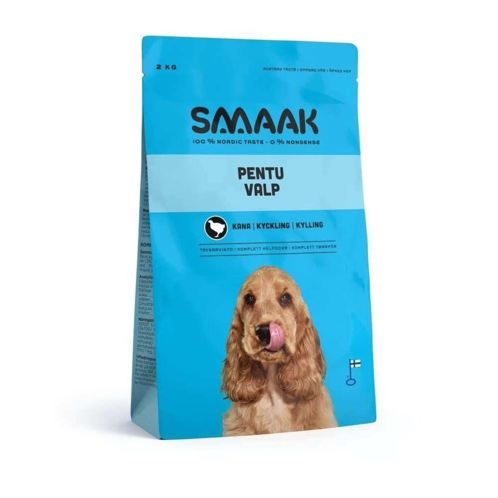 SMAAK Dog Puppy Kyckling 2 kg