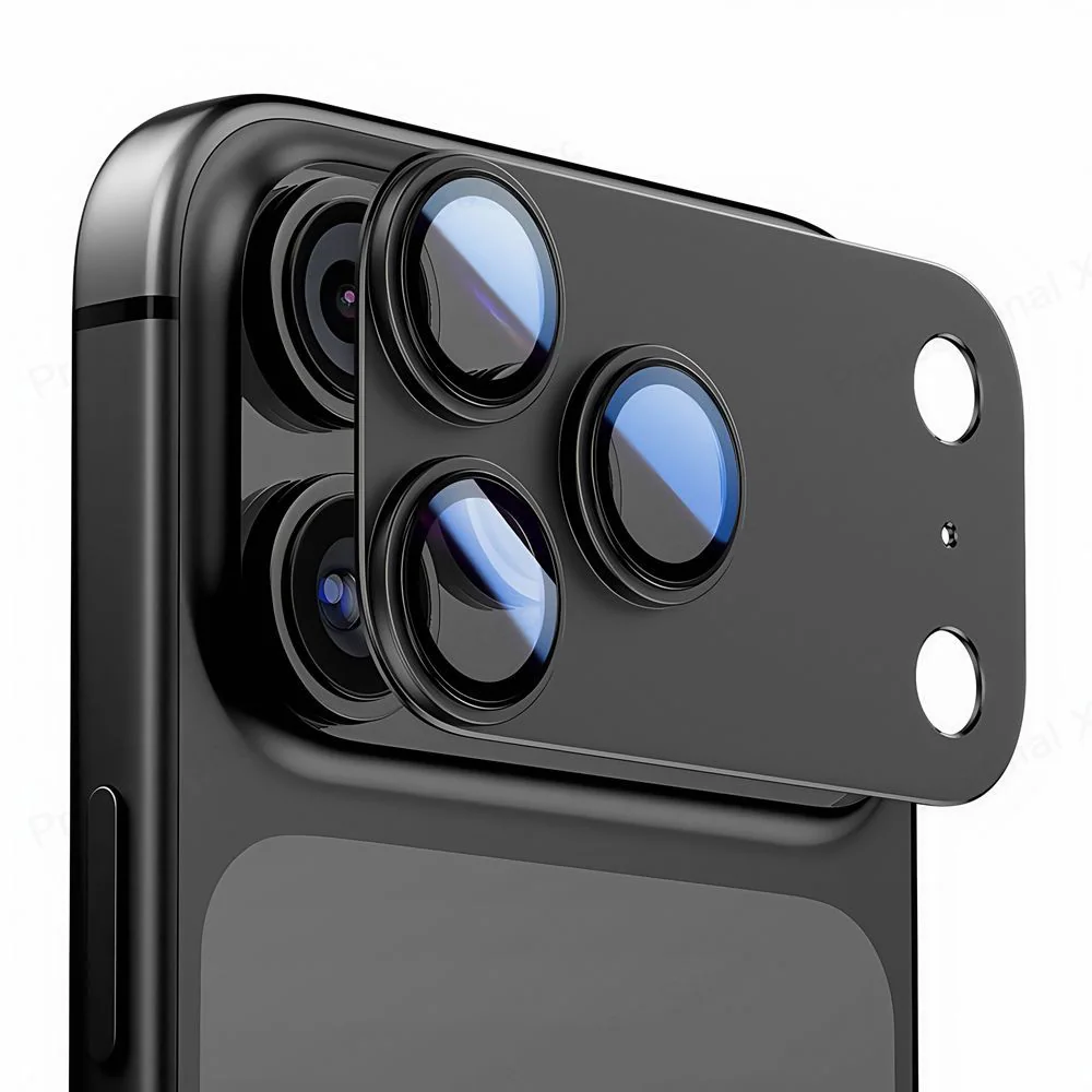 Tech-Protect Camfull Fit+ kameralinsglas för iPhone 17 Pro – orange, bild 2
