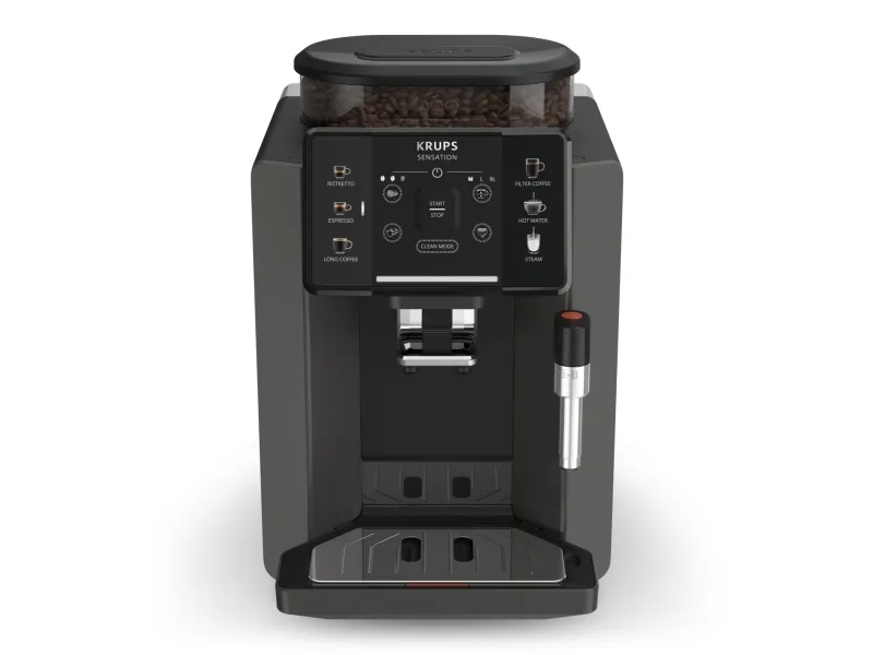Krups Sensation C50 EA9108 espressomaskin 1,7 L, inbyggd kvarn, grå, svart