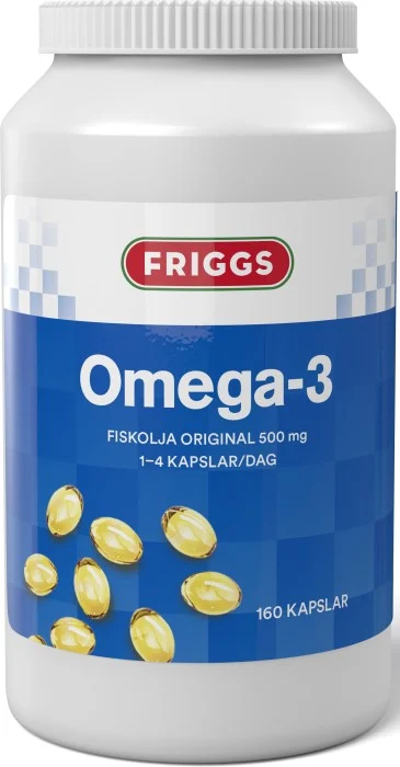 Friggs Omega-3 500 mg 160 kapslar