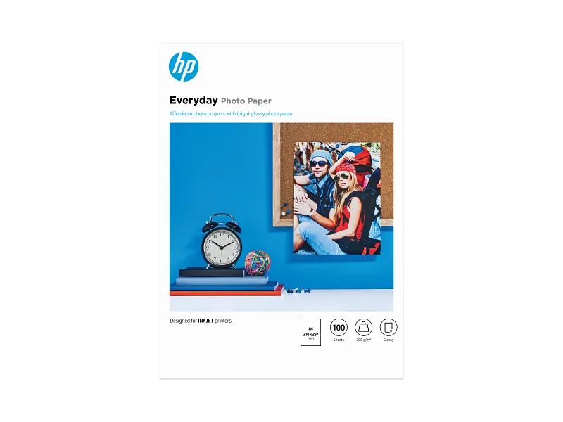 HP A4 Everyday Photo Paper - 100 ark