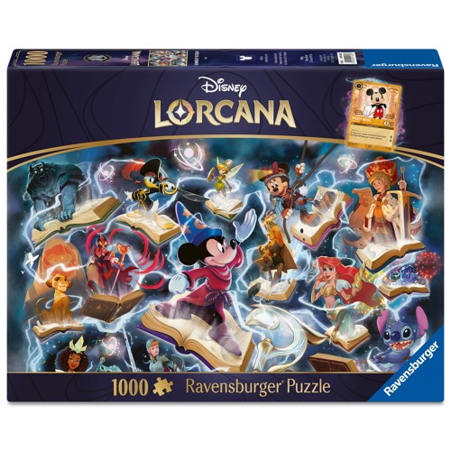 Ravensburger Pussel: Disney Lorcana - Glimmers of the Realm: Steel 1000 Bitar