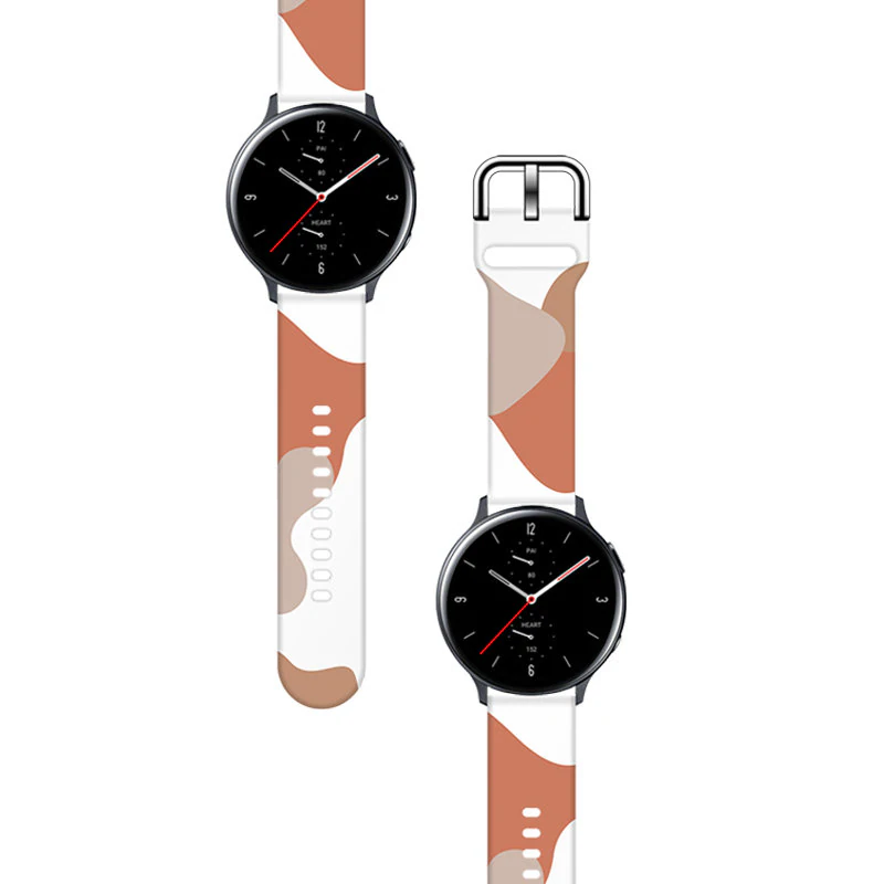 Armband Moro för Samsung Galaxy Watch 45 / 46 / 47 mm silikonarmband klockarmband - mönster 5, bild 2