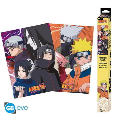 Naruto Konoha Ninjas / Deserters Posters 2-Pack (52*38cm)