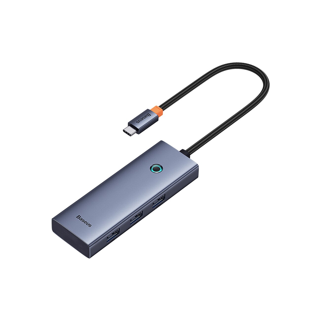 Baseus UltraJoy-serien 5-i-1-hubb USB-C till 1x HDMI 4K@30Hz + 4 x USB-A 3.0 – grå, bild 5