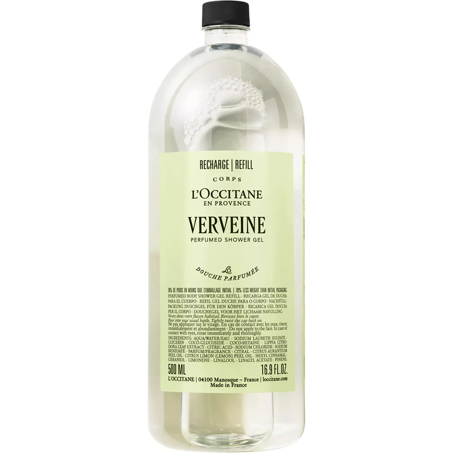 L'Occitane En Provence Verveine Verbena Shower Gel refill 500 ml, Refill 500 ml, Refill
