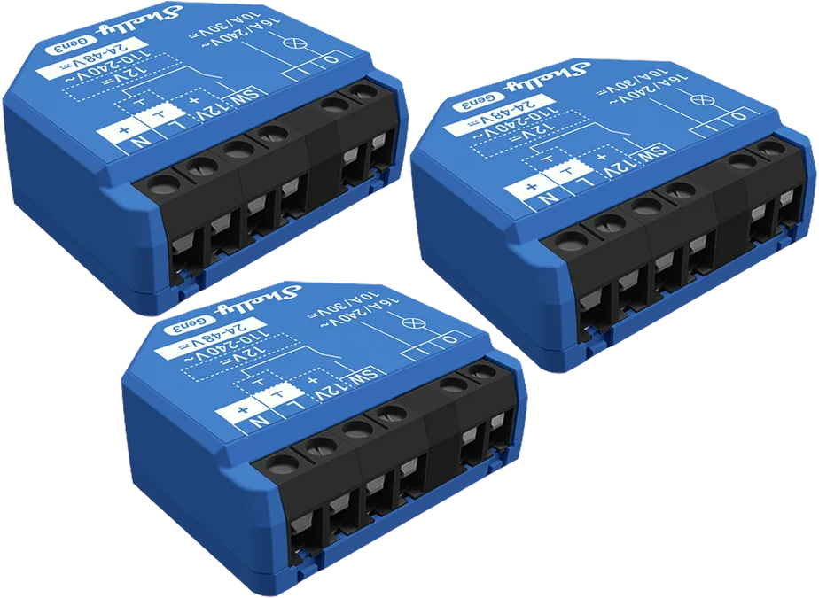 Shelly 1 Gen 3 3-pack