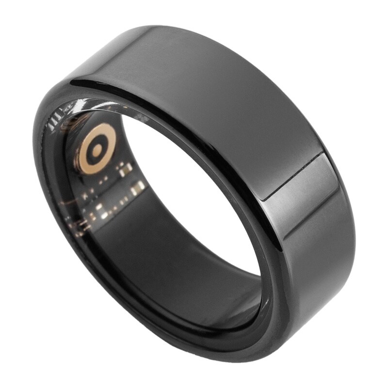 Colmi R02 Smart Ring Size 12 21.3mm with Charging Case - Black, bild 2