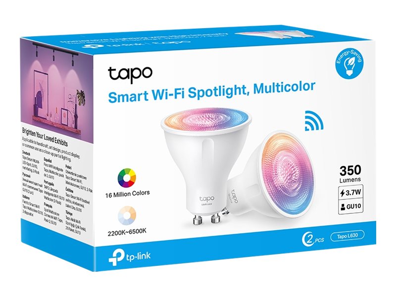 TP-Link Tapo L630 Smart Wi-Fi Spotlight Multicolor 2-pack, bild 2