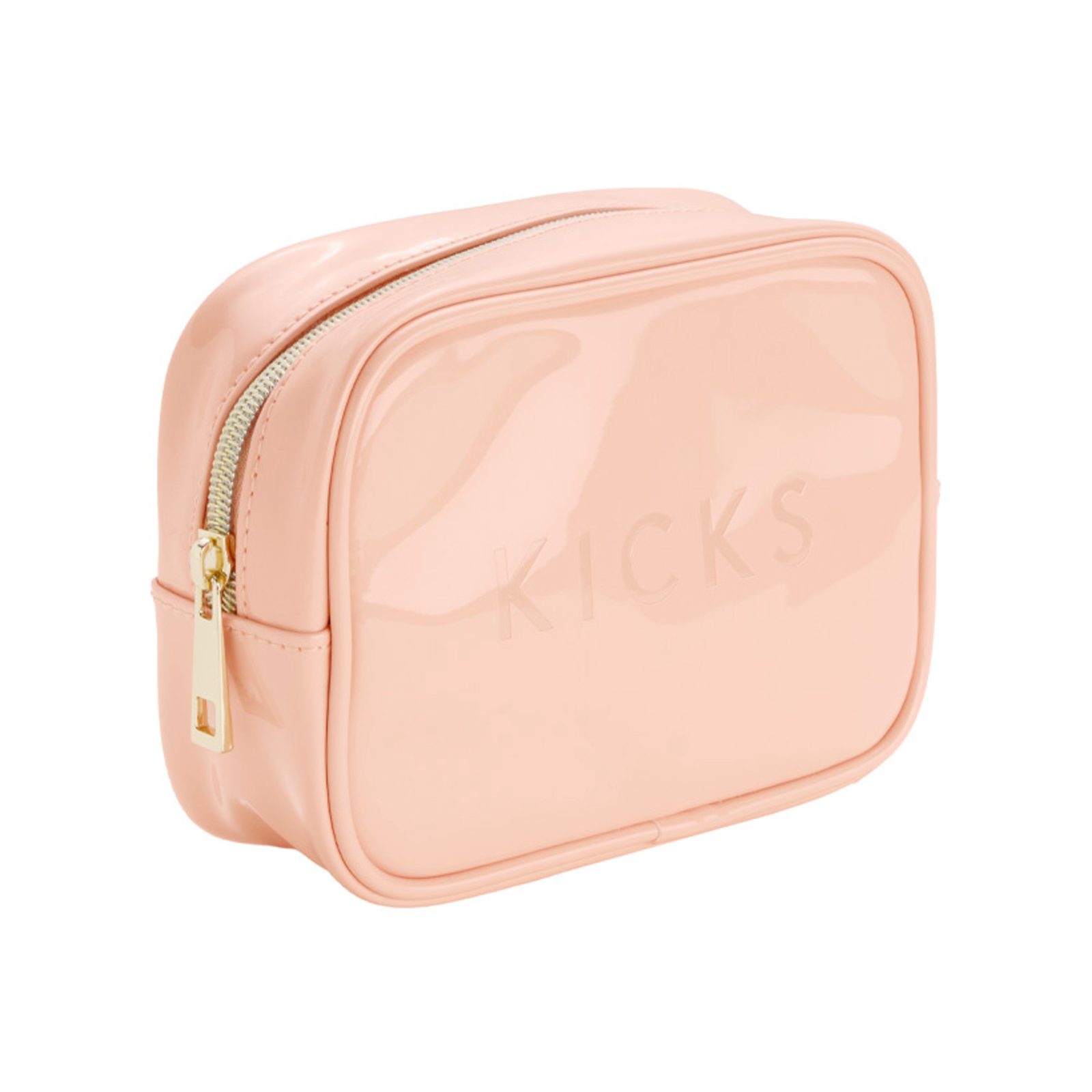 KICKS Beauty Small Boxy Make Up Bag Orange Orange