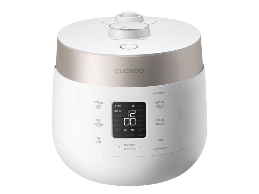 Cuckoo CRP-ST0609F riskokare 880 W 1,08 l Twin Pressure, champagne/vit