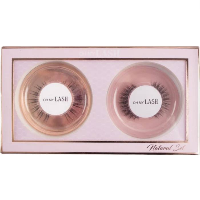 Oh My Lash Faux Mink Strip Lashes Natural Set Refill 2 par