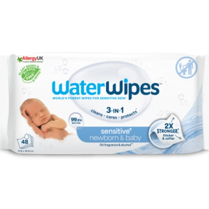 WaterWipes Baby Wipes S, 48 st