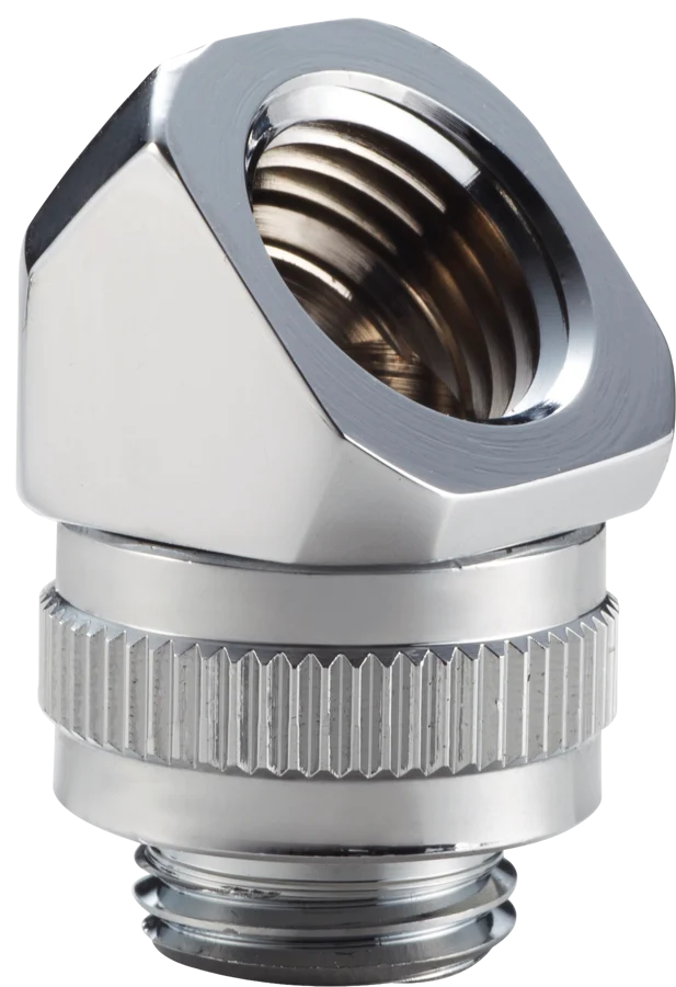 Phanteks M-F Rotary Fitting 45° G1/4 -Krom