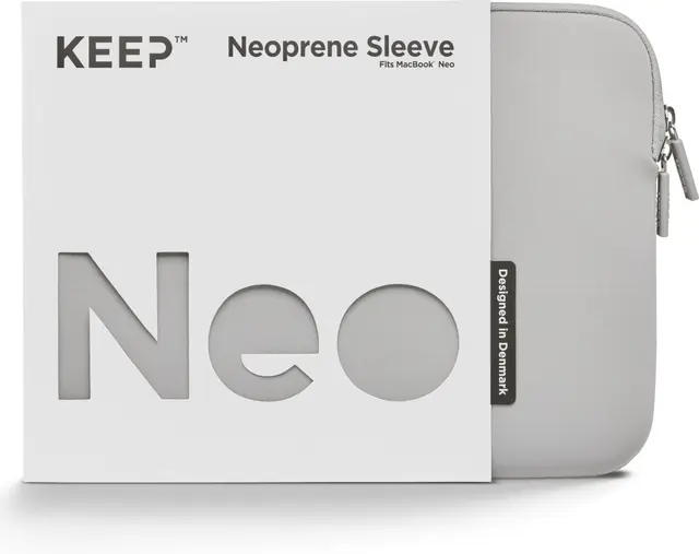 KEEP MacBook Neo neoprenfodral (silver)