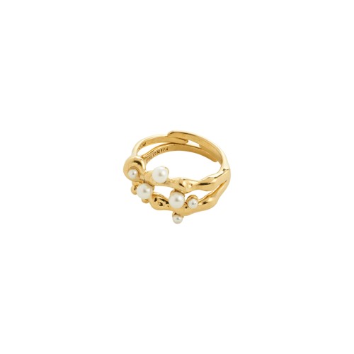 PILGRIM - HADLEY Rings 2-in-1 Set - Gold Plated - Adjustable