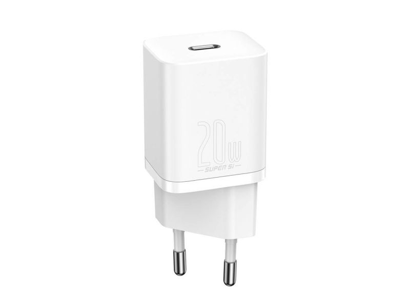 Baseus Super Si Snabbladdare 1C 20W - Vit