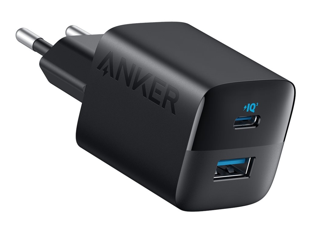 Anker 323 Laddare - 33W USB-C & USB-A Snabbladdare - Svart, bild 4