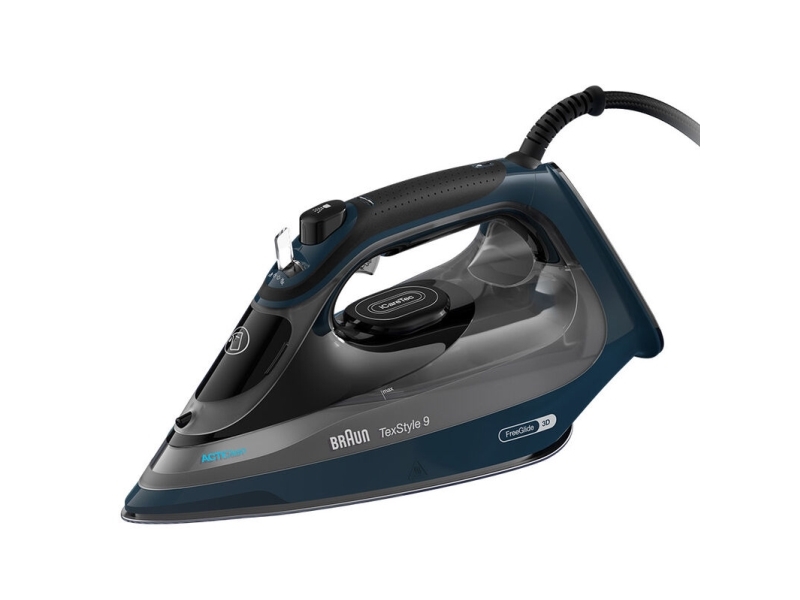 Braun TexStyle 9 ångstrykjärn 3200 W 0127409002 EloxalPlus-stryksula, mörkblå