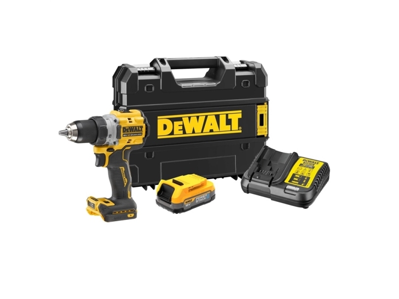 DEWALT skruvdragare 18V DCD800E1T 90Nm 1x1,7Ah POWERSTACK BL TSTAK …