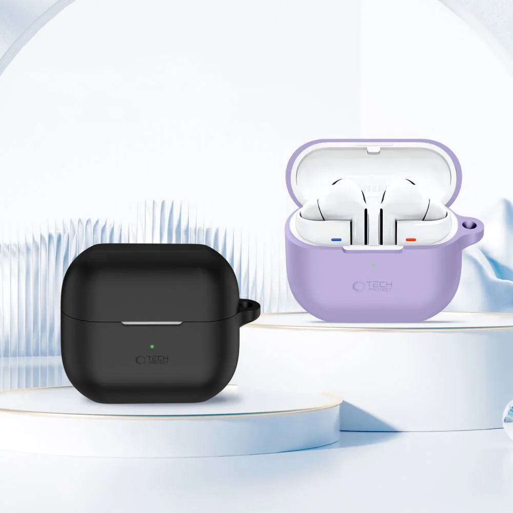 Tech-Protect Silicone Hook Skal till Samsung Galaxy Buds 3/3 FE/3 Pro - Lila, bild 3