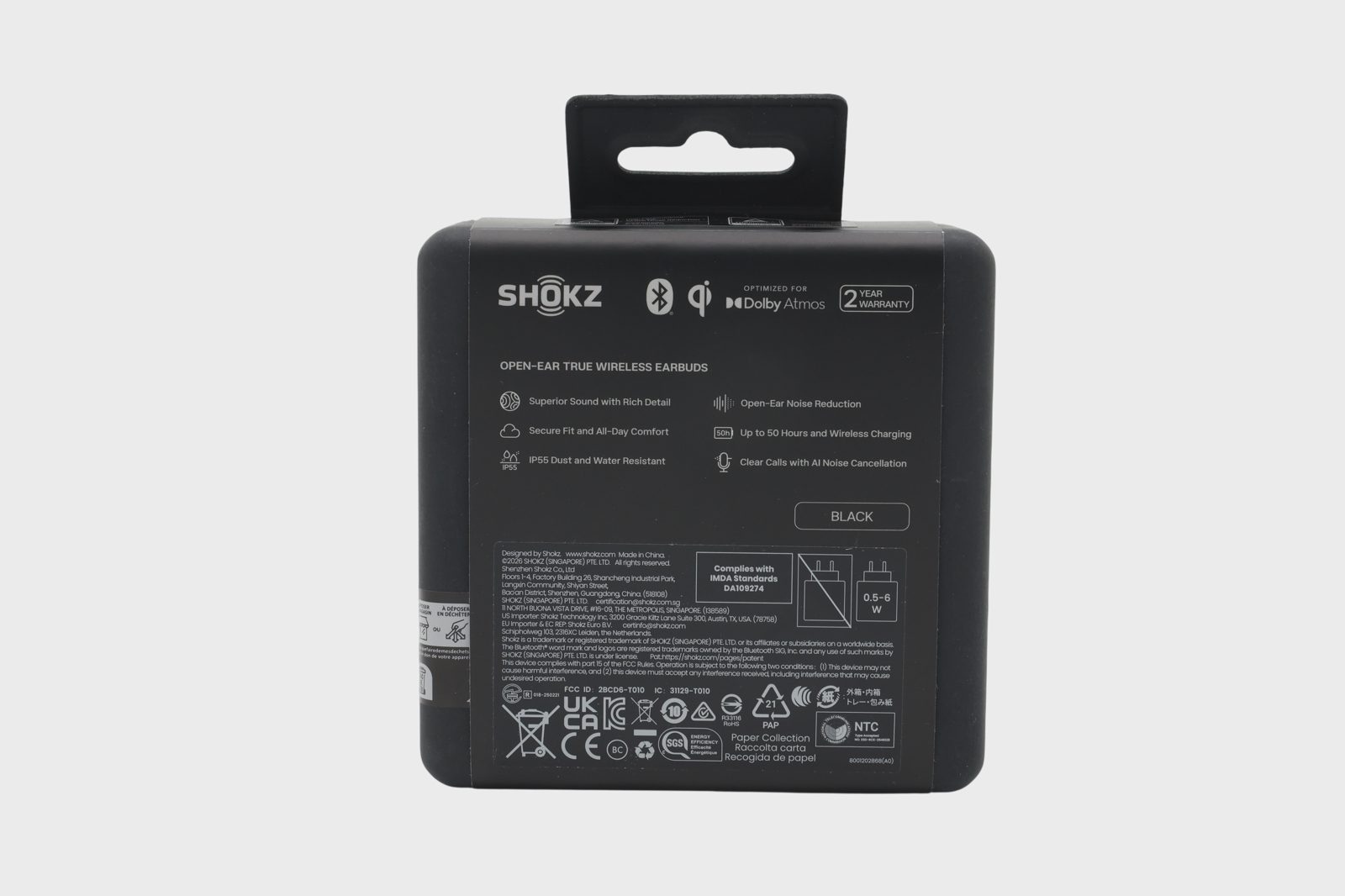 Shokz OpenFit Pro True Wireless open ear-hörlurar (svart), bild 2