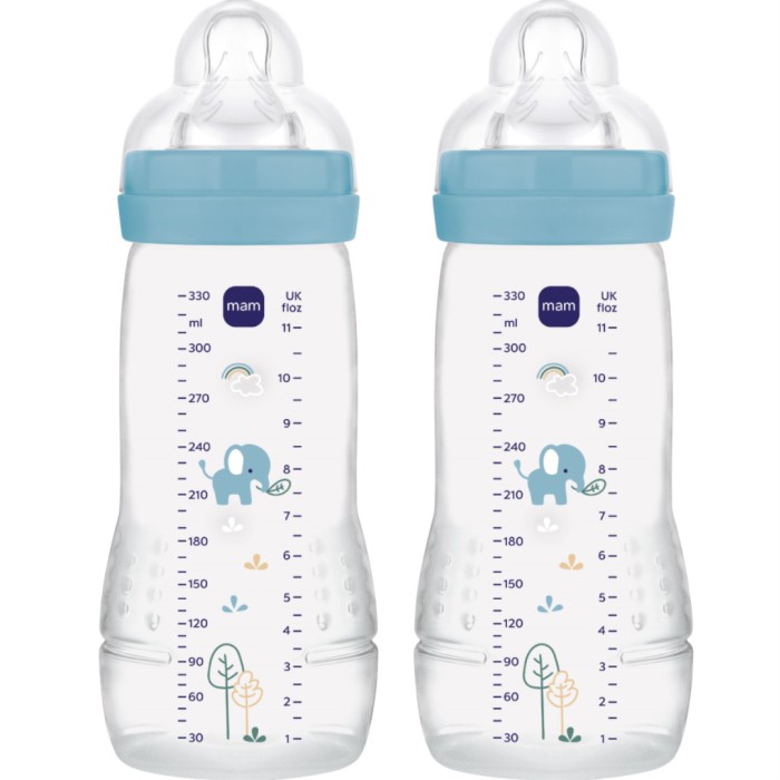 MAM Easy Active 330ml Blue, 2 st
