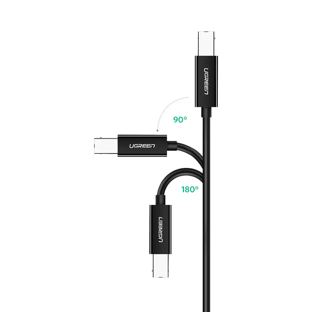 Ugreen USB-C till USB-B 2.0 Skrivarkabel 1m - Svart, bild 4